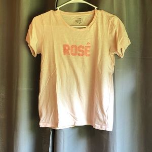 J. Crew Women’s Rosé Rose Collector Tee XS Pink